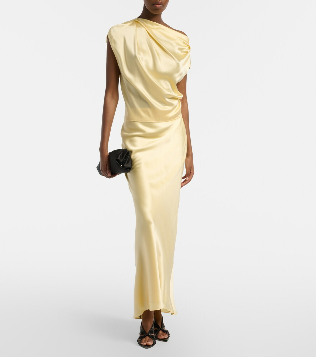 The Sei Silk satin maxi skirt