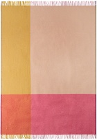Vitra Pink & Beige Colour Block Blanket