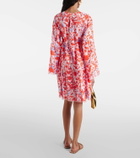 Heidi Klein Deia floral linen kaftan