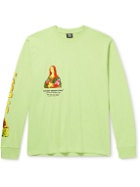 Stussy - Gallery Logo-Print Cotton-Jersey T-Shirt - Green