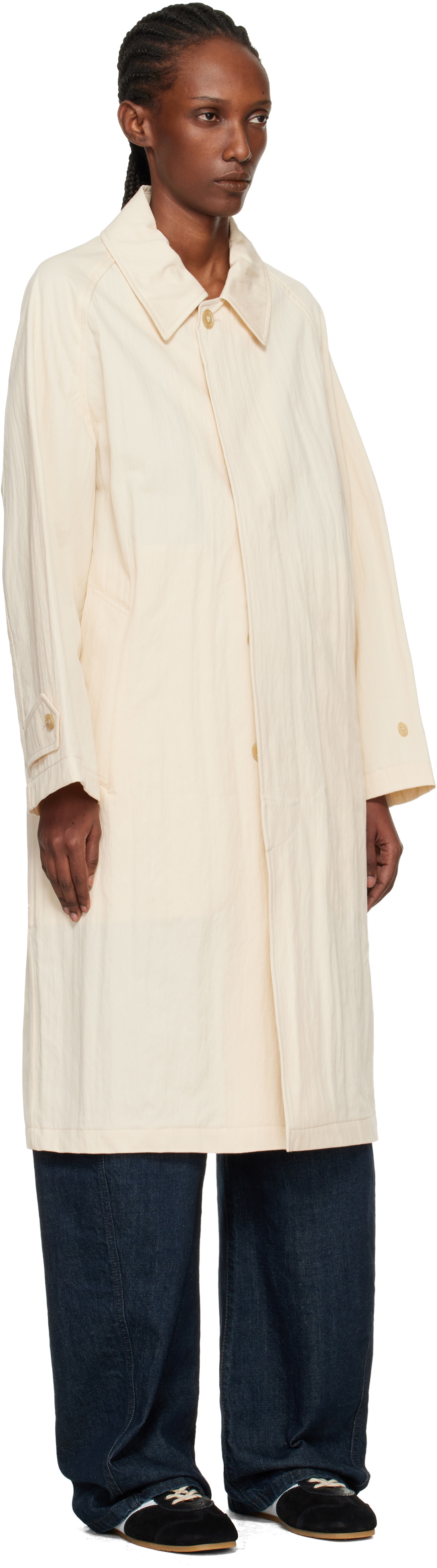 A.P.C. Beige Amy Mac Trench Coat