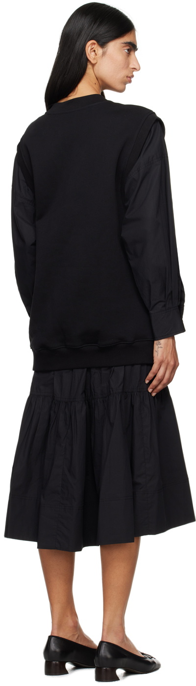 3.1 Phillip Lim Black Vest Combo Midi Dress