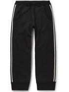 Maison Margiela - Wide-Leg Striped Wool Sweatpants - Black