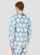 Hana Dots Workwear Jacket in Light Blue