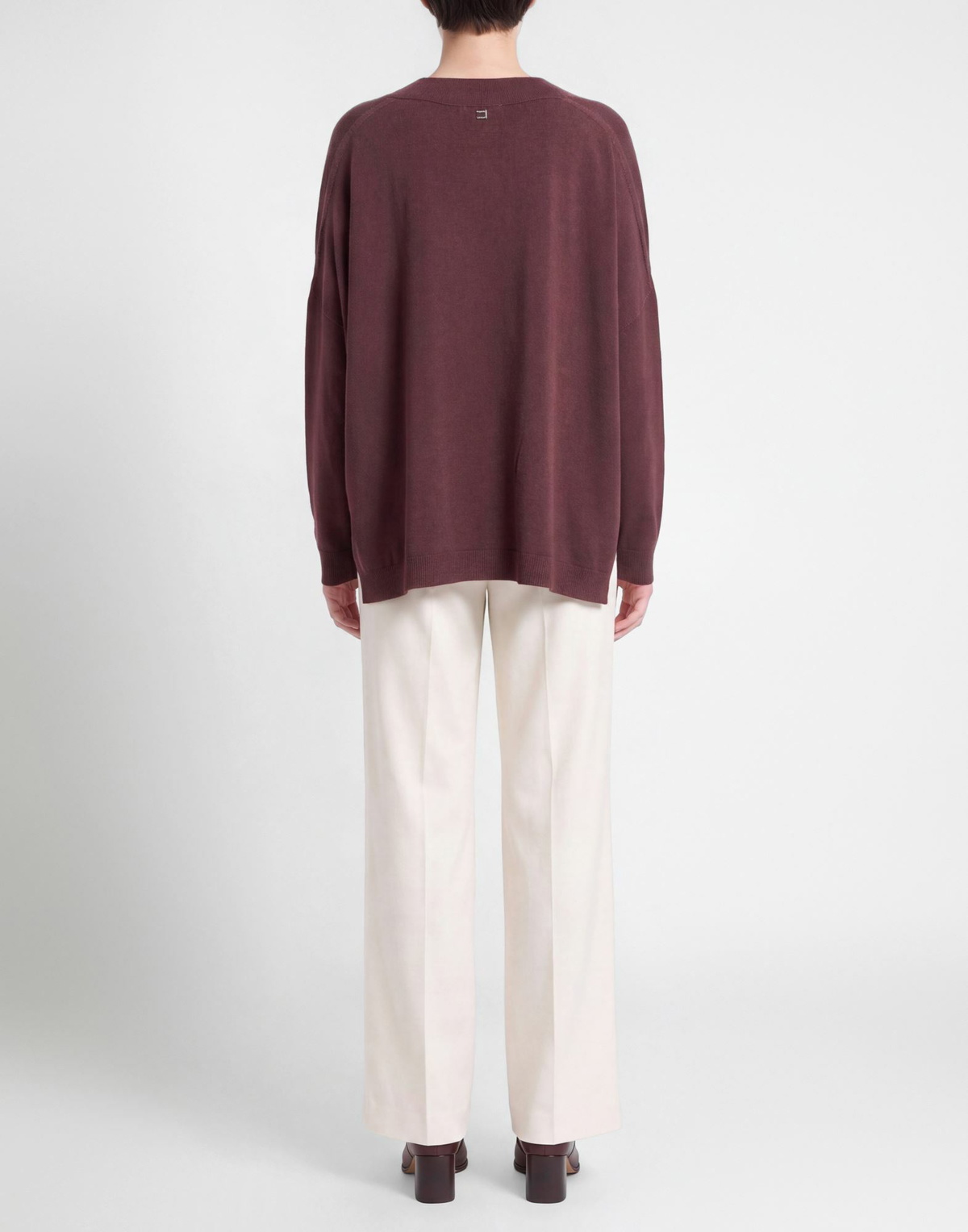 Manila Grace Womens Sweater Chocolate in Brown