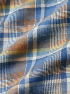 Visvim - Frontier Checked Wool and Linen-Blend Flannel Shirt - Blue