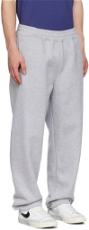 Stüssy Gray Embroidered Sweatpants