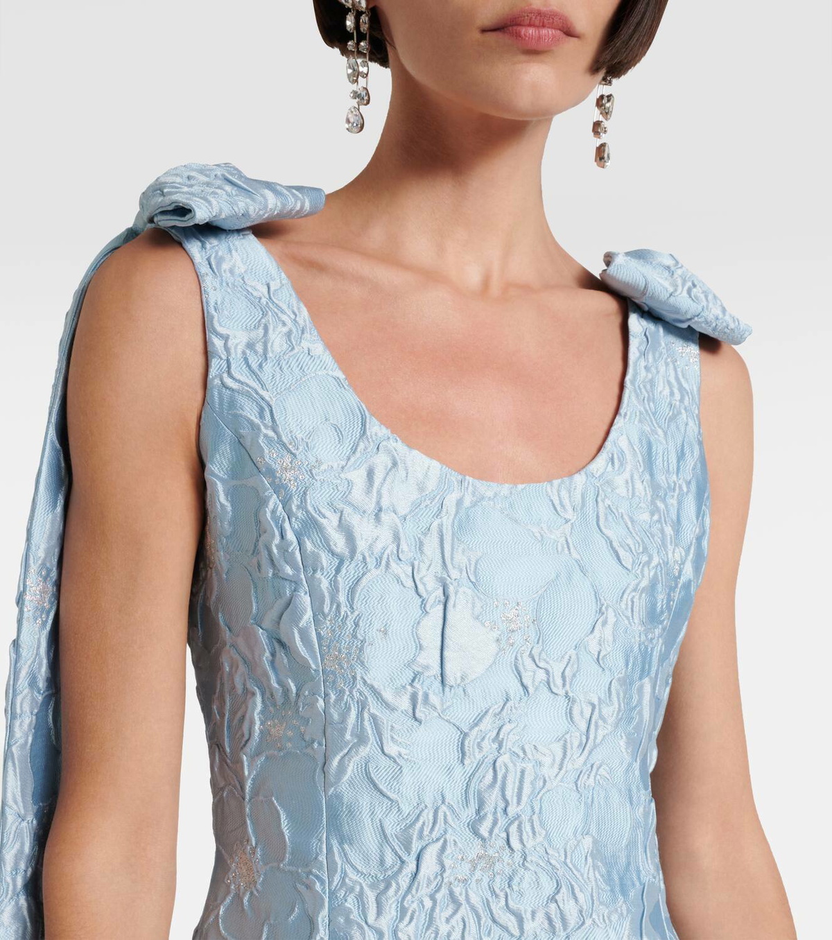 Markarian Lamé brocade minidress