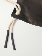Rick Owens - Embellished Leather Drawstring Backpack