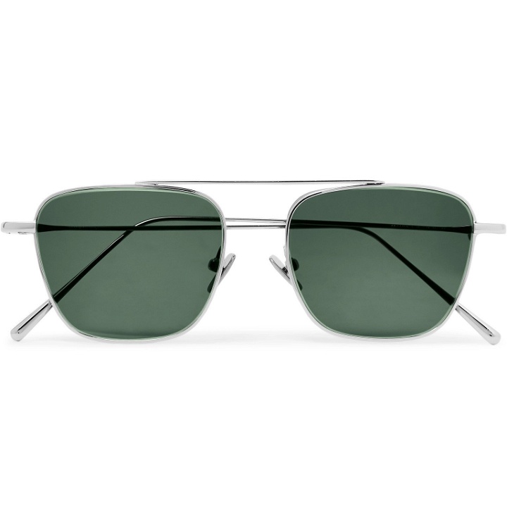 Photo: Cubitts - Collier Aviator-Style Silver-Tone Sunglasses - Silver