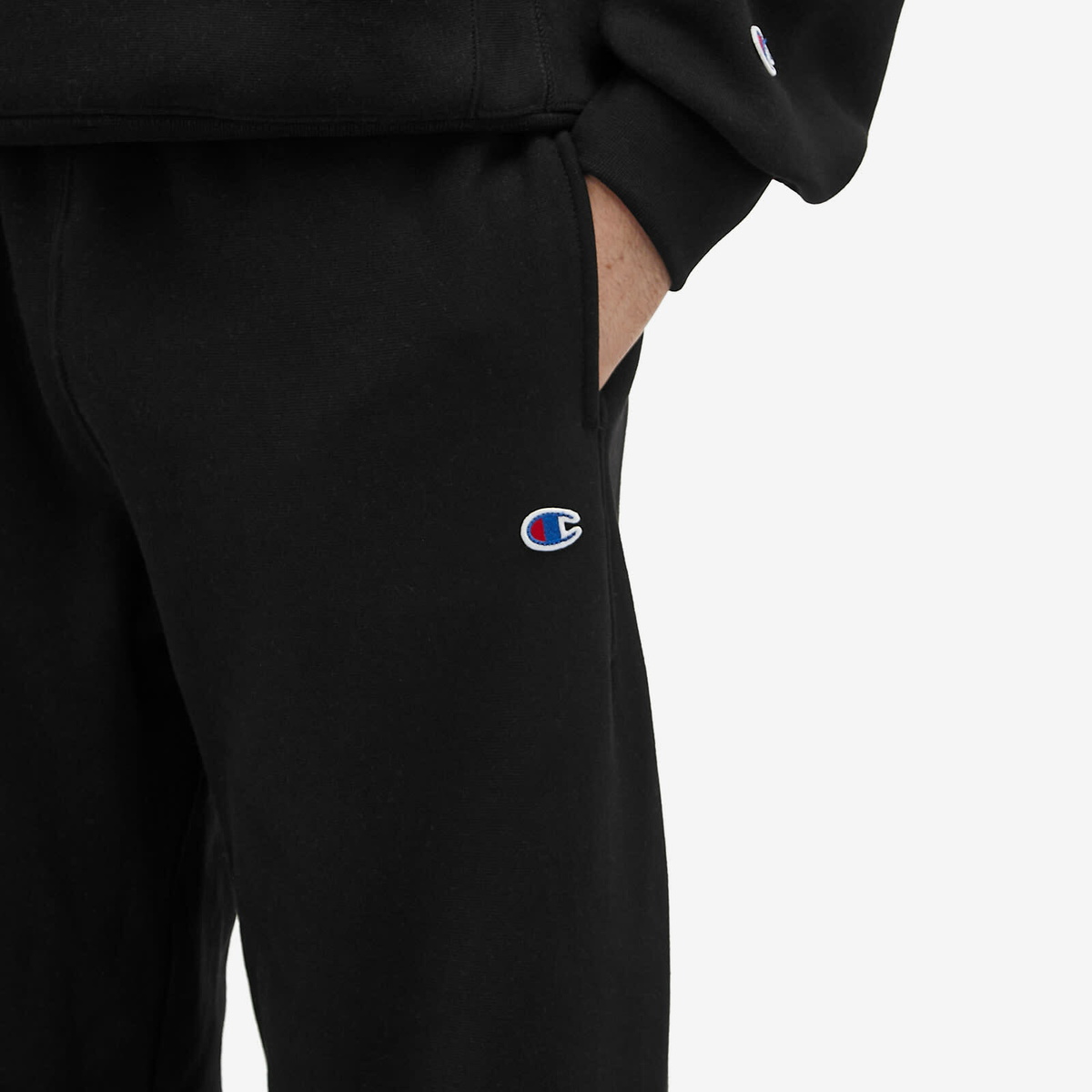 【AMERI×Champion WIDE SWEAT PANTS 】Mサイズ黒 Champion Men's Classic Cuffed Sweat Pants in Black Champion