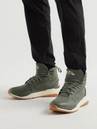 APL Athletic Propulsion Labs - Defender TechLoom and TPU High-Top Running Sneakers - Green