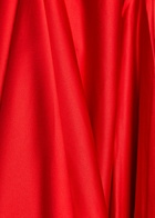 Solace London Alessandra Strapless Satin and Crepe Gown Red