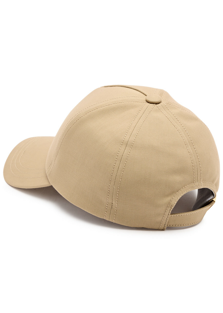 Balmain Logo-embroidered Cotton cap - Beige - One Size