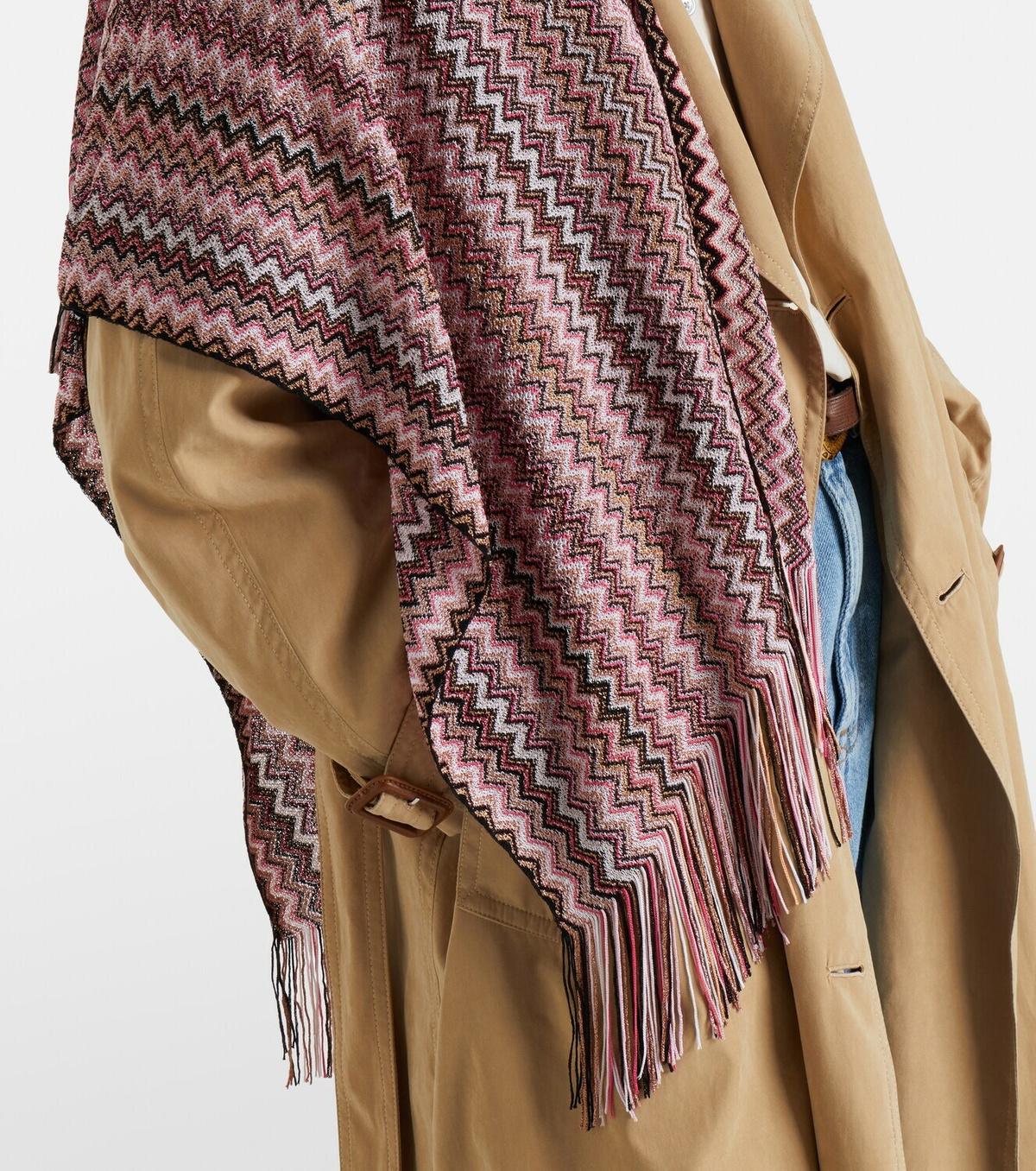 Missoni Zigzag fringed scarf