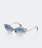 Aquazzura Palm Beach cat-eye sunglasses