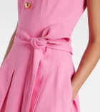 Carolina Herrera Belted twill midi dress