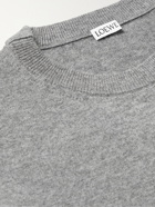 LOEWE - Colour-Block Wool and Cashmere-Blend Sweater - Gray