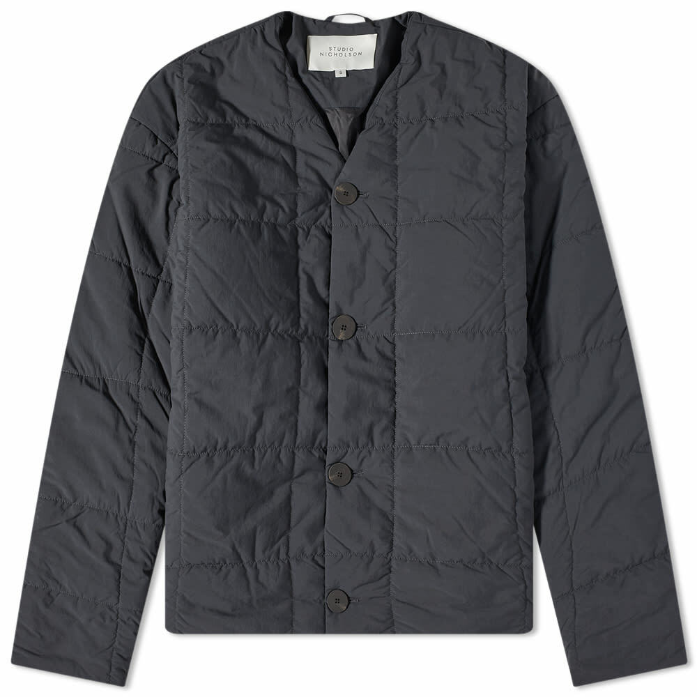 Studio Nicholson Men's Private Ecodown Liner Jacket in Flint