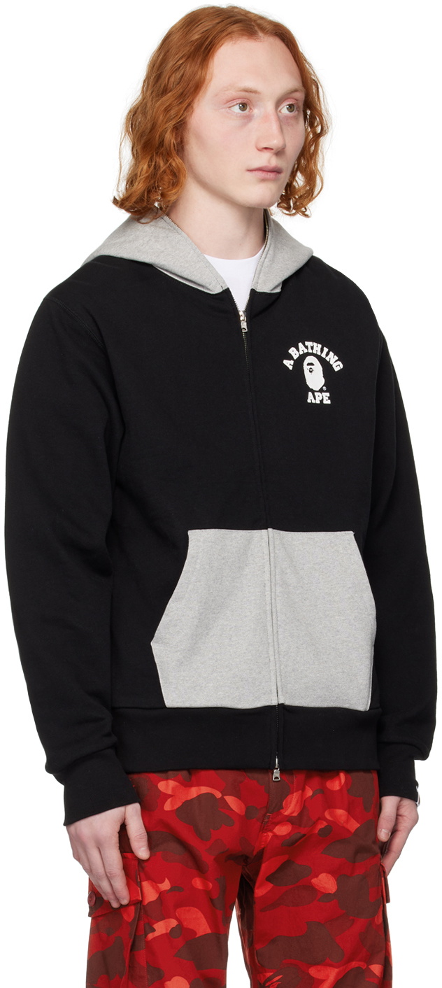 BAPE College Pullover Hoodie Black