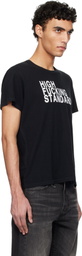 R13 Black 'High F Standards' Boy T-shirt