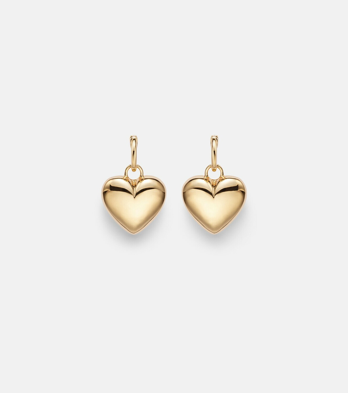 Roxanne First Puffy Heart 14kt gold (585/1000) drop earrings