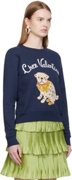 Valentino Navy 'Le Chien De La Maison' Sweatshirt