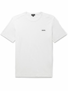 Zegna - Slim-Fit Logo-Embroidered Cotton-Jersey T-Shirt - White