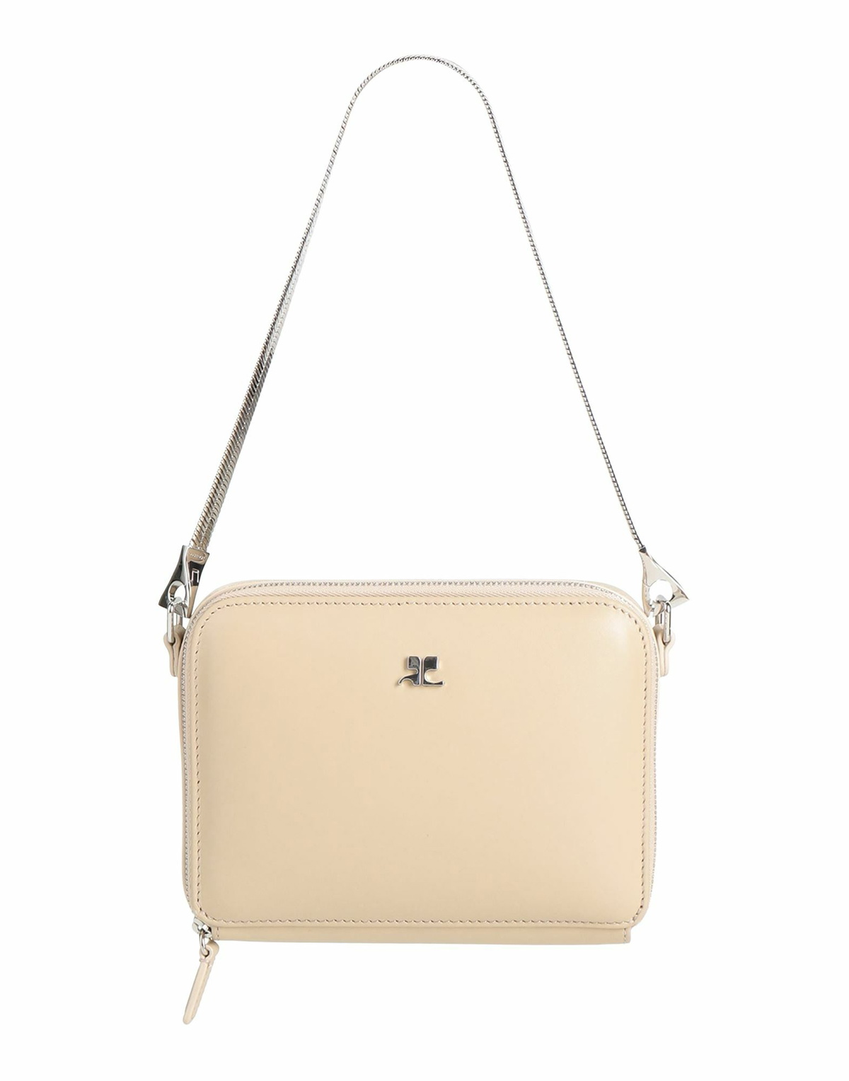 Courrèges Womens Handbag in Beige