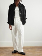 Cherry Los Angeles - Straight-Leg Cotton-Twill Chinos - White