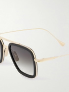 DITA - Aviator-Style Gold-Tone and Acetate Sunglasses