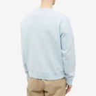 Maison Kitsuné Men's Vibrant Fox Head Relaxed Sweat in Blue Haze Melange