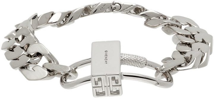 Photo: Givenchy Silver G Chain Lock Bracelet