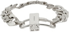Givenchy Silver G Chain Lock Bracelet