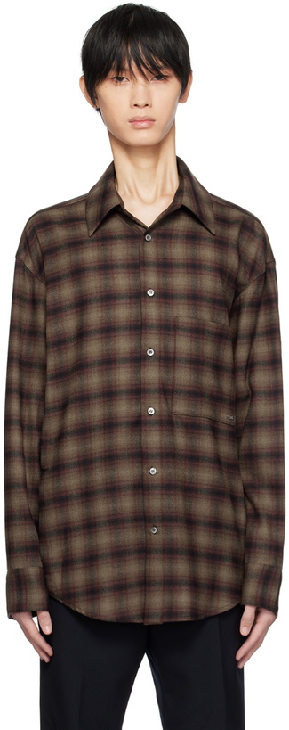 Photo: Wooyoungmi Brown Check Shirt