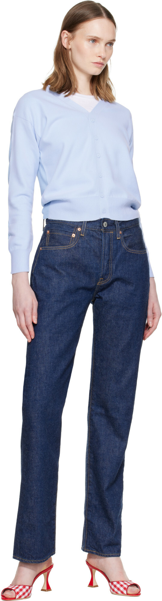 Levi's Navy '70s 501 Jeans