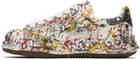 Maison MIHARA YASUHIRO White 'Blakey' OG Sole Sputtering Paint Canvas Sneakers