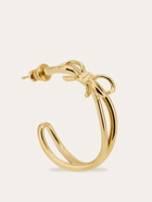 Ferragamo Womens Earrings with bow in Gold