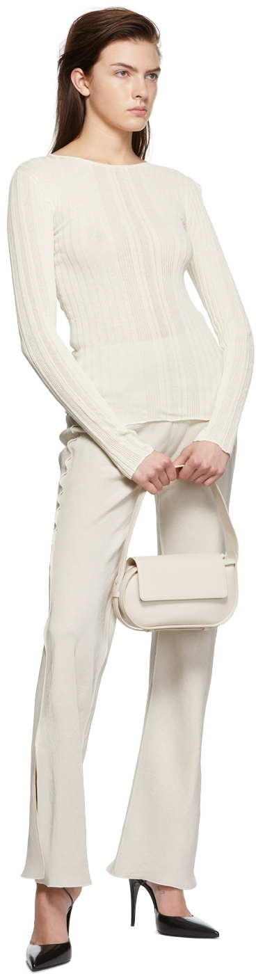 Yuzefi Off-White Acetate Trousers
