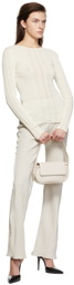 Yuzefi Off-White Acetate Trousers