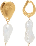 Alighieri Gold & White 'The Infernal Storm' Earrings