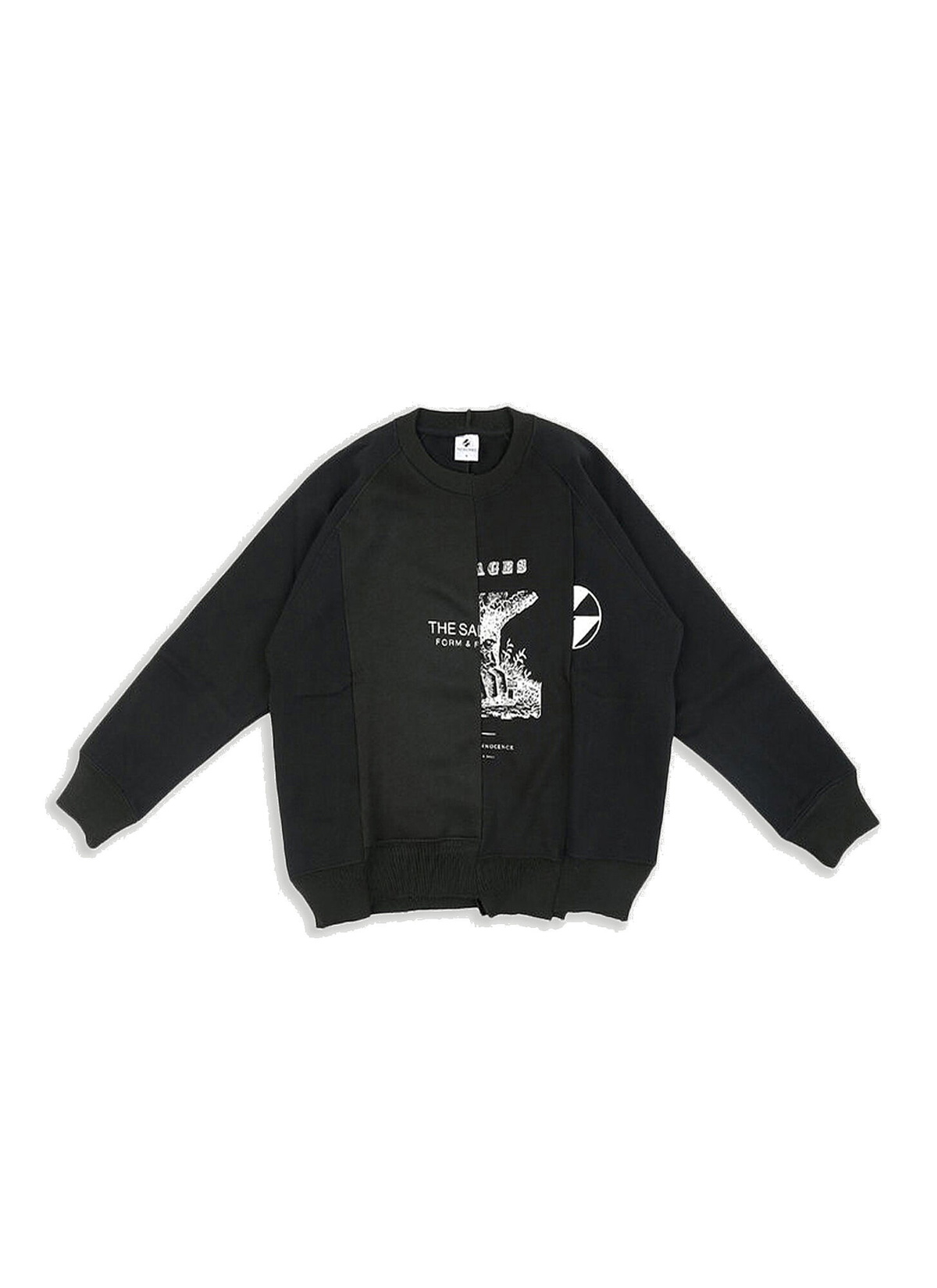 Constructed of Different Shades Sweatshirt in Black The Salvages