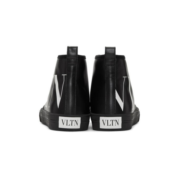 Valentino Black Valentino Garavani VLTN High-Top Sneakers