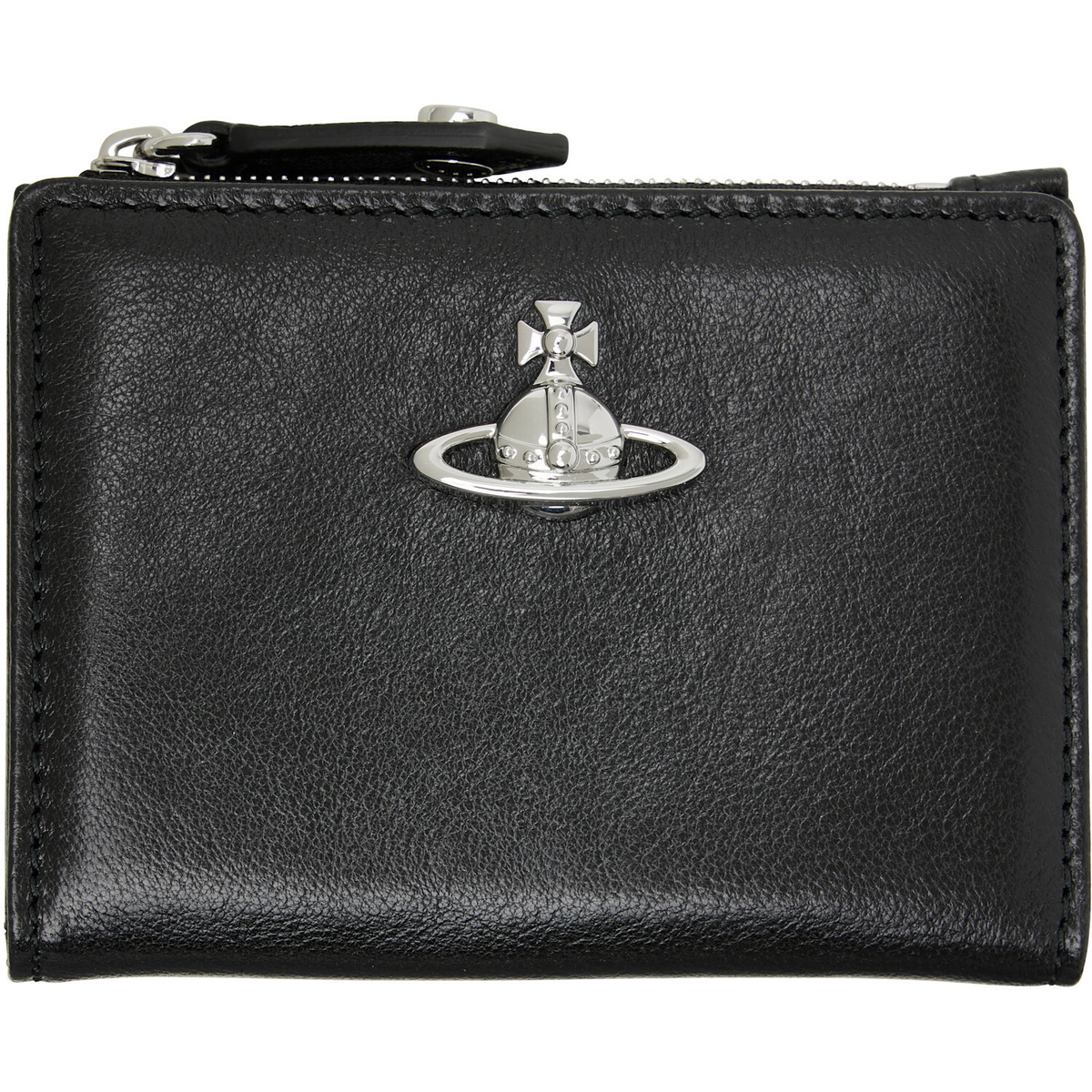 Vivienne Westwood Black Slim Flap Card Holder