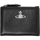 Vivienne Westwood Black Slim Flap Card Holder