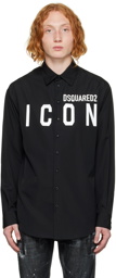 Dsquared2 Black 'Icon' Drop Shirt