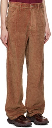 le PÈRE Brown Straight-Leg Trousers
