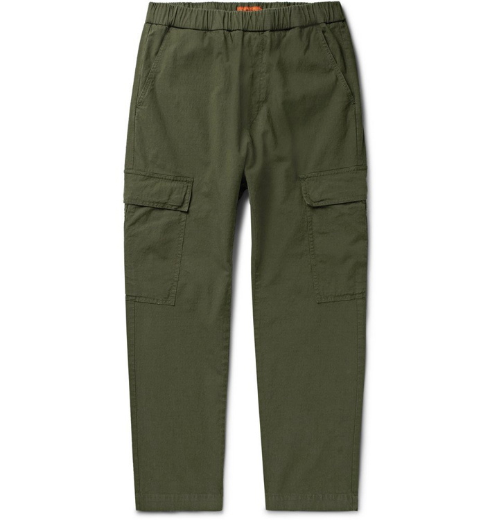 Photo: Barena - Cotton-Blend Ripstop Cargo Trousers - Dark green