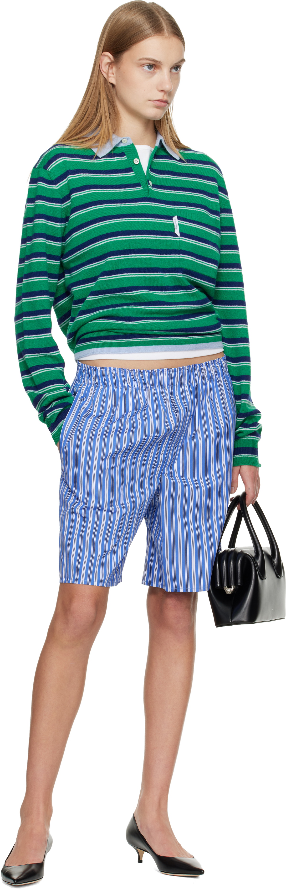 HommeGirls Blue Long Boxer Shorts