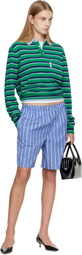HommeGirls Blue Long Boxer Shorts